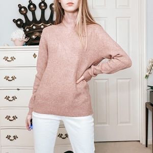 Mauve Turtleneck Sweater